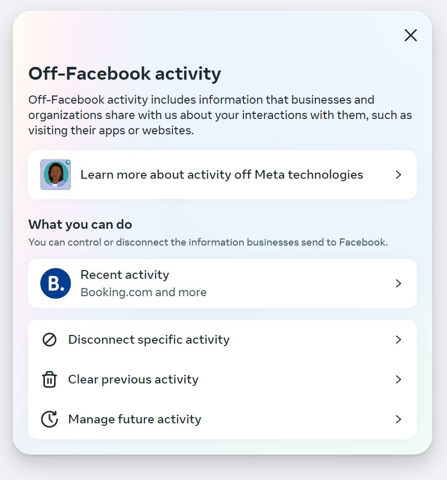 How, and why, to set up Off-Facebook Activity